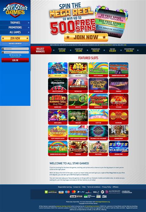 All star games casino Colombia